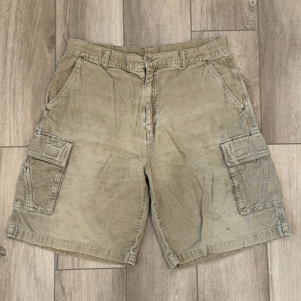 Vintage 90s OP Ocean Pacific Cargo Corduroy Shorts Size 34x10 Surfer Skater Y2K